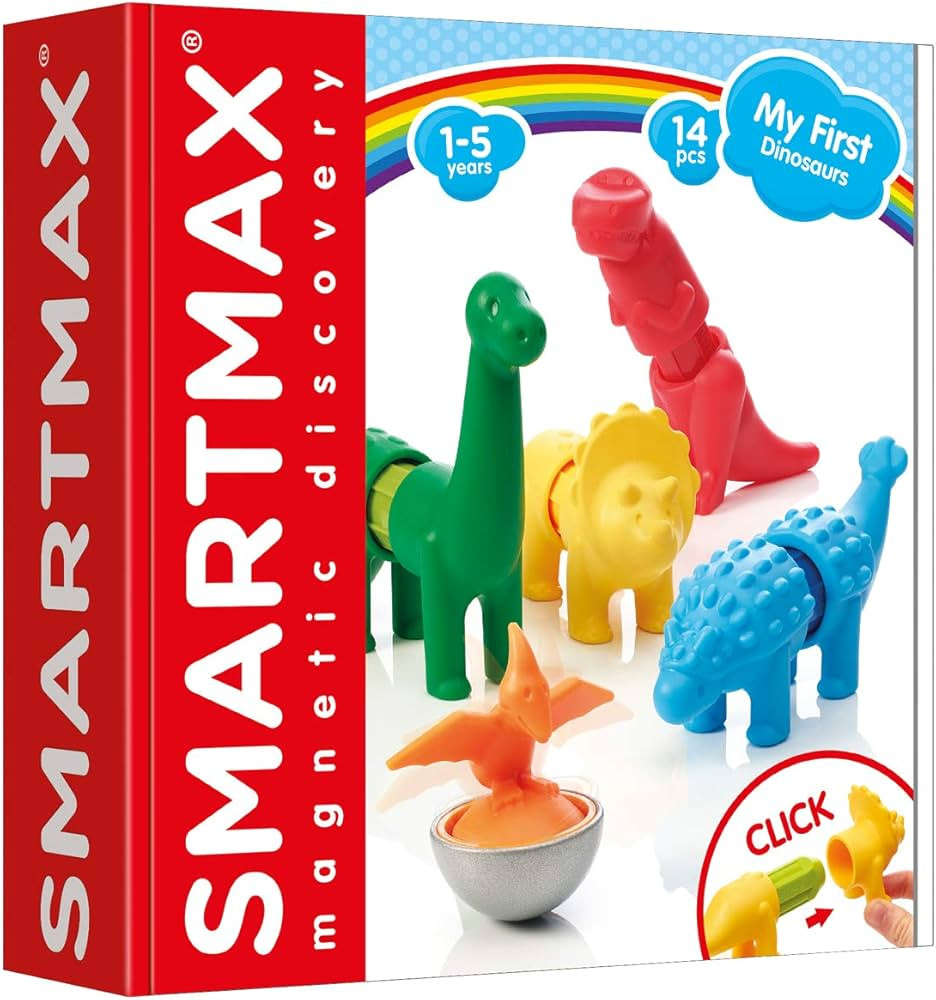 SMARTMAX - My First Dinosaurs, Magnetic Discovery Play Set, 14 Pieces, 1-5 Years | Amazon (US)