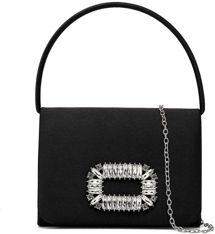 Ins with Diamond Dinner Bag Small Square Bag Crossbody bag Wedding Party Dress Clutch bag Stylish... | Amazon (US)