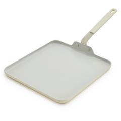 Bobby Flay by GreenPan Professional Ceramic Nonstick 11" Square Griddle | Cream | GreenPan