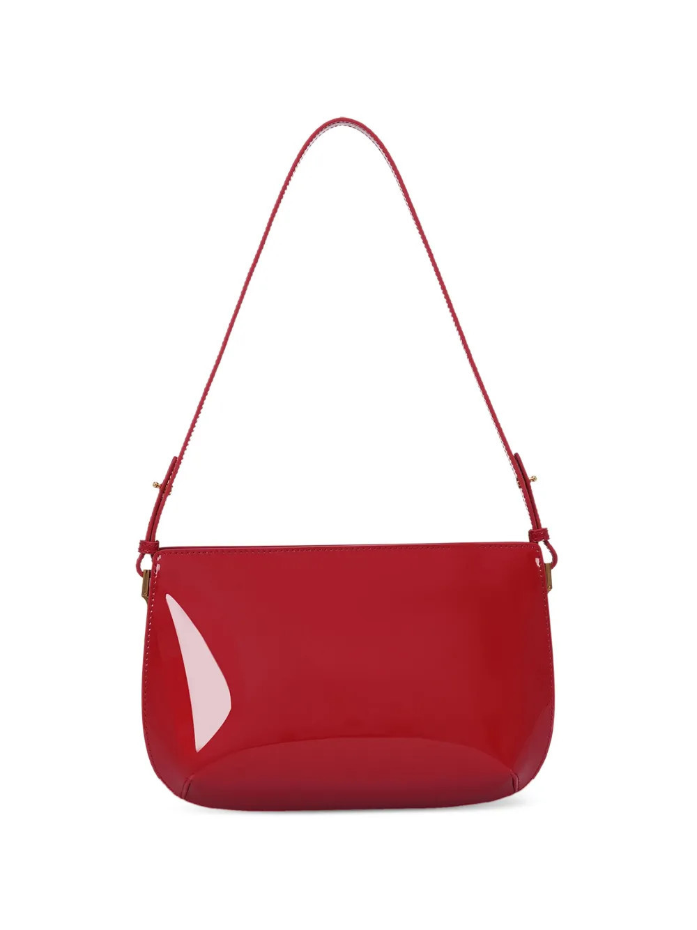 POTAMY patent-leather shoulder bag - Red | Farfetch Global