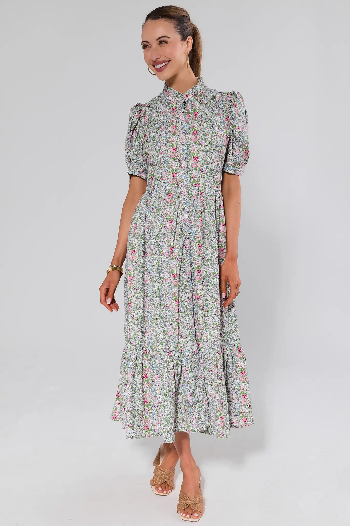 Martha Multi Floral Maxi Dress | Avara