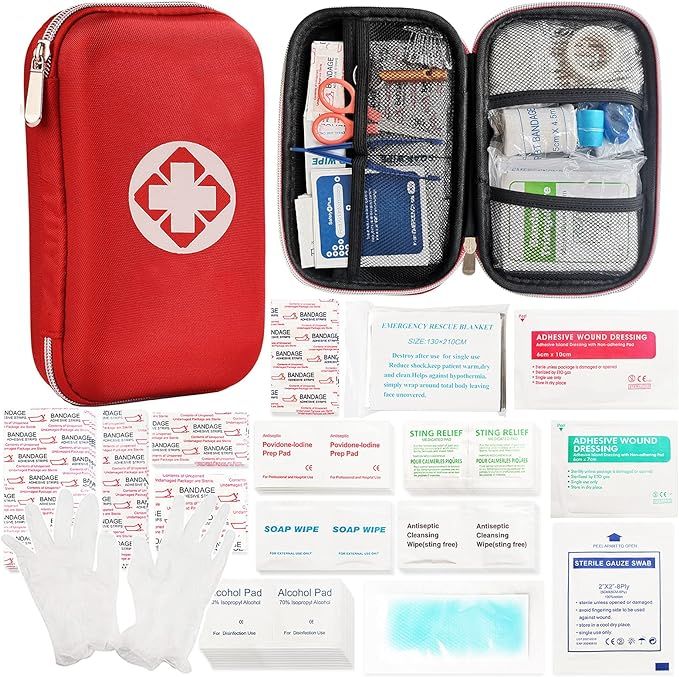 First aid kit ,Multifunctional Portable Compact , Very Suitable for Family, car, Travel and Outdo... | Amazon (US)