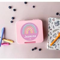 Personalised Childrens Mini Bento Snack Box | Lunchbox Back To School Rainbow | Etsy (US)