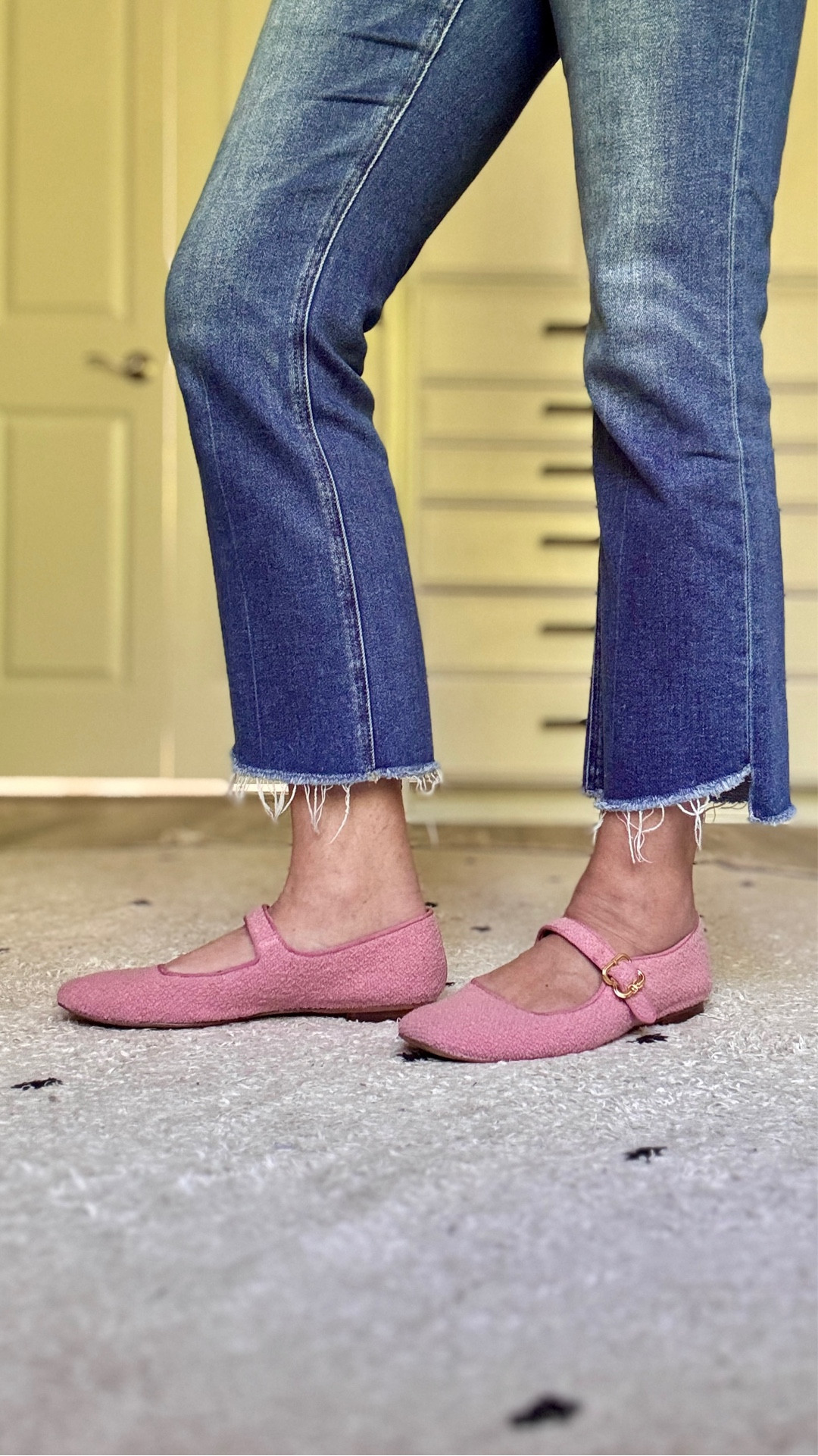 My favorite shoes of the season. Pink ballet flats that go with everything!

#LTKSeasonal #LTKootd
