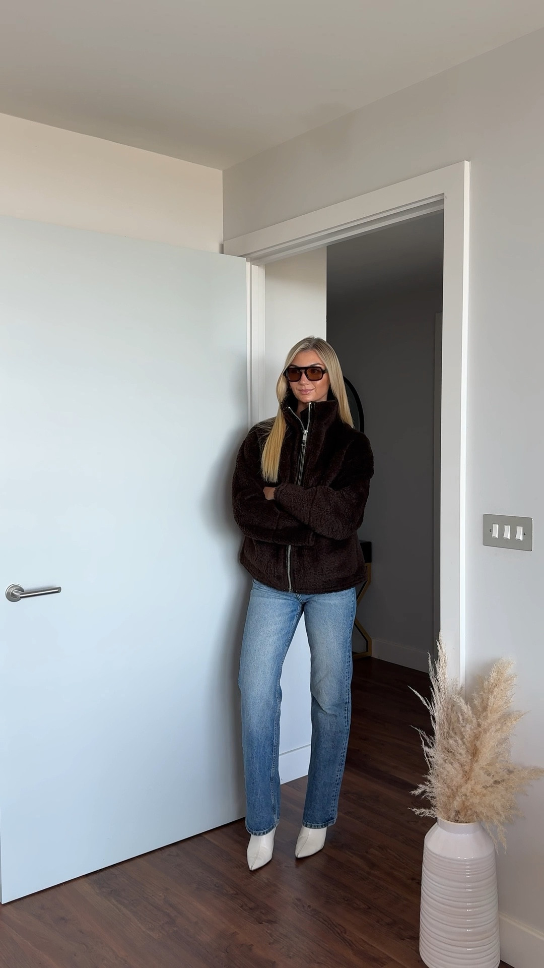 Zara New In | styling their gorgeous brown fleece teddy jacket with my favourite Zara jeans — how cosy!! 🥹☁️✨🍂

Wearing size small in the jacket & UK 6 in jeans loves. The jeans are not stretchy at all so go true to size, or if you’re in between sizes, go up! 

Jacket is unreal quality 😍😍 
Fab pieces to layer for autumn / winter! 

Zara outfits, Zara jeans, autumn outfits uk, teddy jacket, brown jacket, new in Zara, wardrobe essentials, must haves 

#LTKautumn #LTKwinter #LTKuk