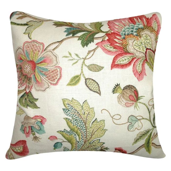 Multi-Colored Spring Floral Throw Pillow (18"x18") - The Pillow Collection | Target