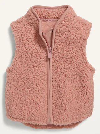 Pink Sherpa Vest for Baby | Old Navy (CA)