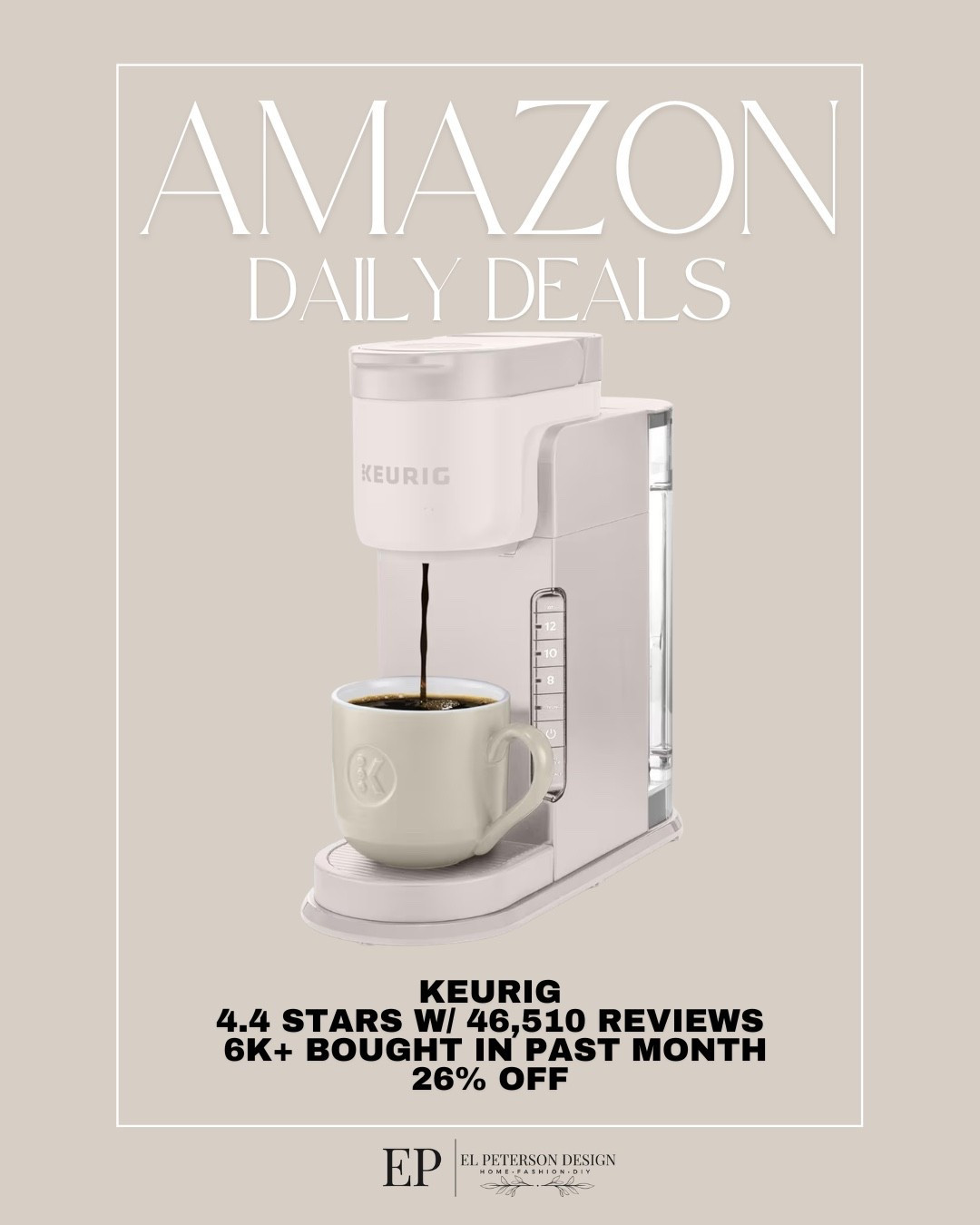 Amazon Daily Deals
Keurig 

#LTKHome #LTKSaleAlert