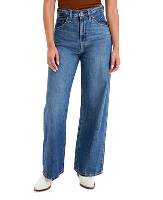 Women's Cinch-Waist Lightweight Baggy Jeans | Macy's