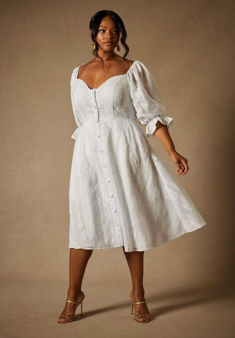 Bridal by ELOQUII Sweetheart Neck Dress | Eloquii