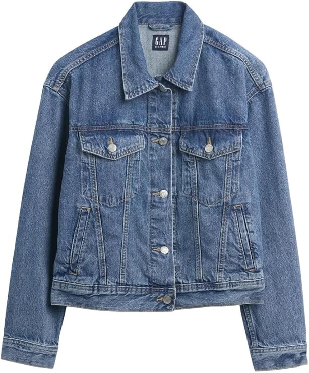 GAP Women's Icon Relaxed Fit Denim Jacket | Amazon (US)