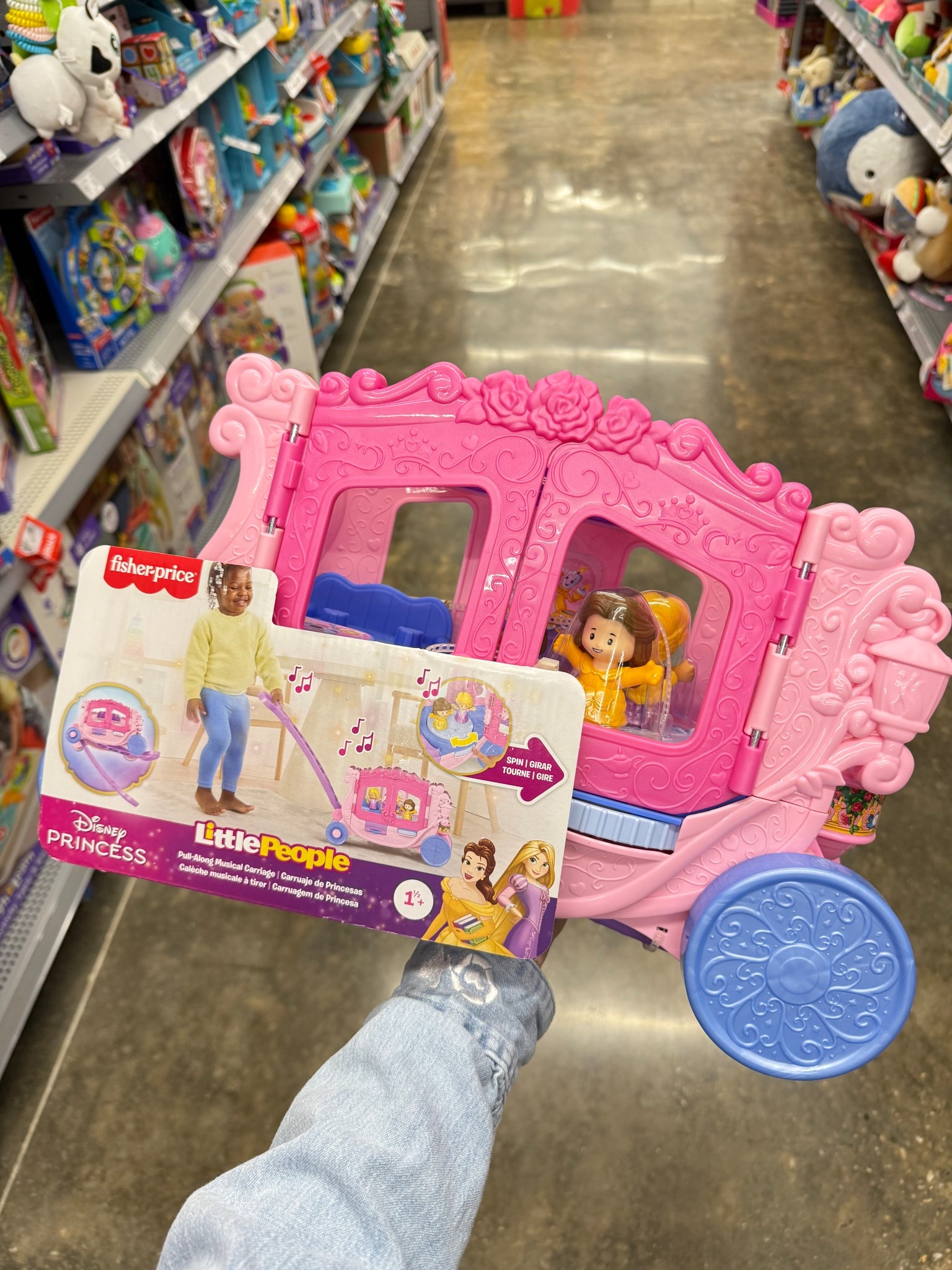 Fisher-Price Little People Disney Princess Pull-Along Musical Carriage Toddler Toy with 2 Figures

#LTKHoliday #LTKGiftGuide #LTKKids