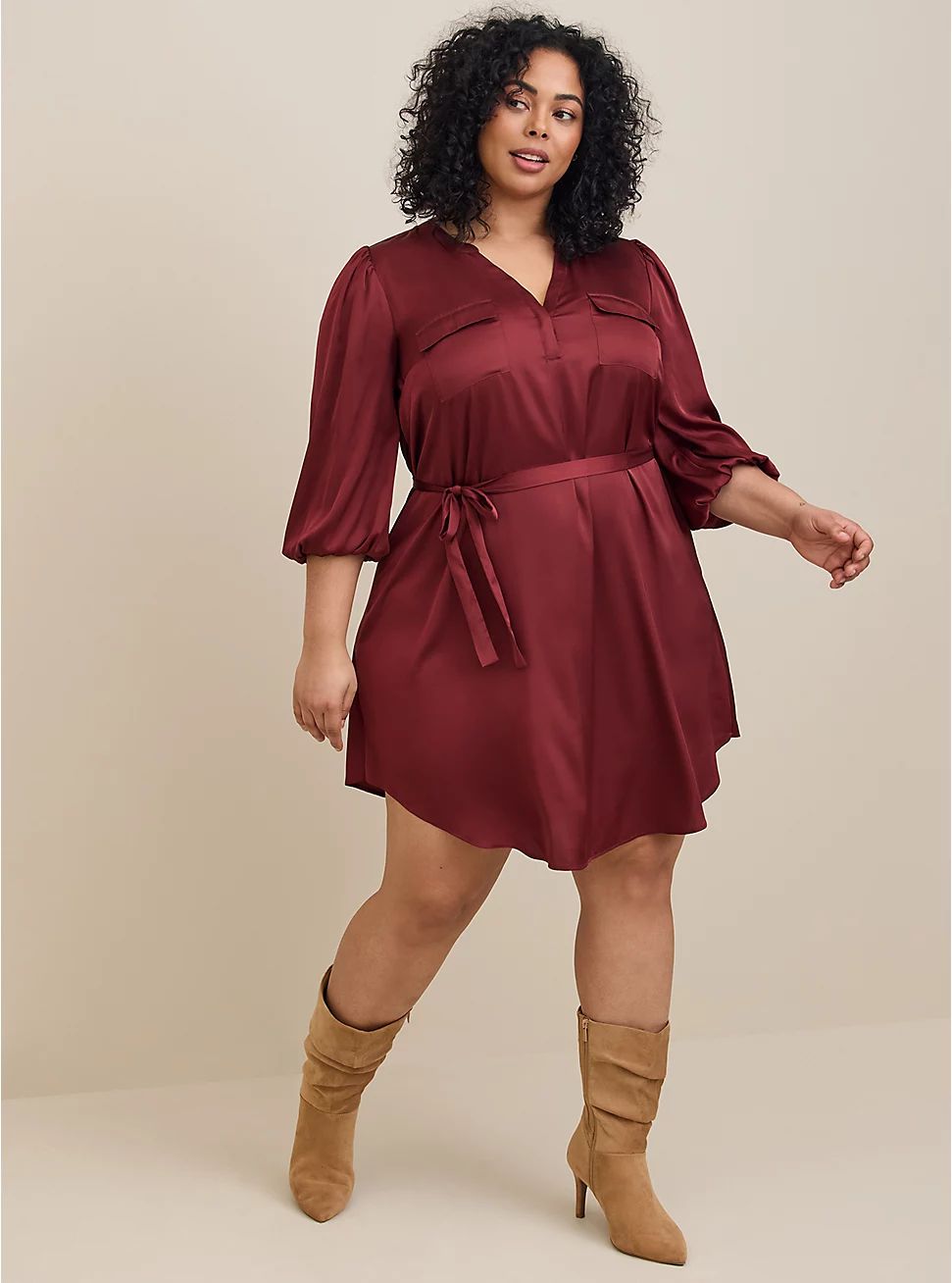 Mini Charm Pullover Belted Dress | Torrid (US & Canada)