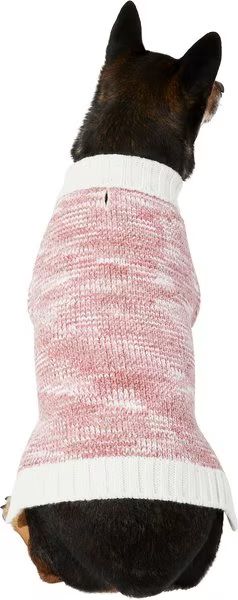 FRISCO Heathered Dog & Cat Soft Chenille Sweater, Medium, Pink - Chewy.com | Chewy.com