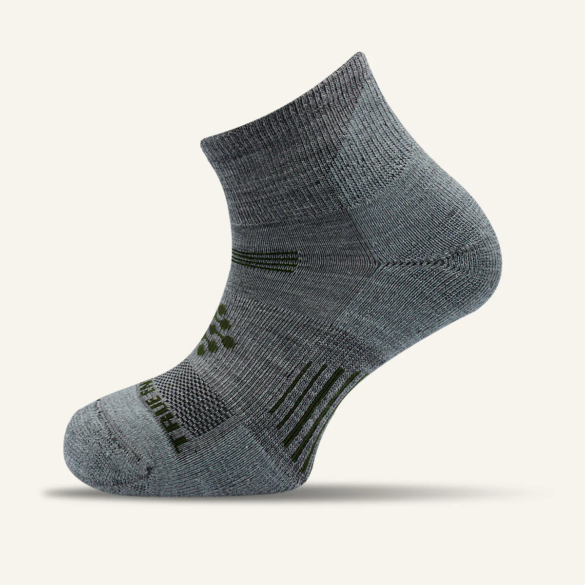 Women's Merino Wool Mid Weight Athletic Quarter Sock - 1 Pair | TRUEENERGY Socks