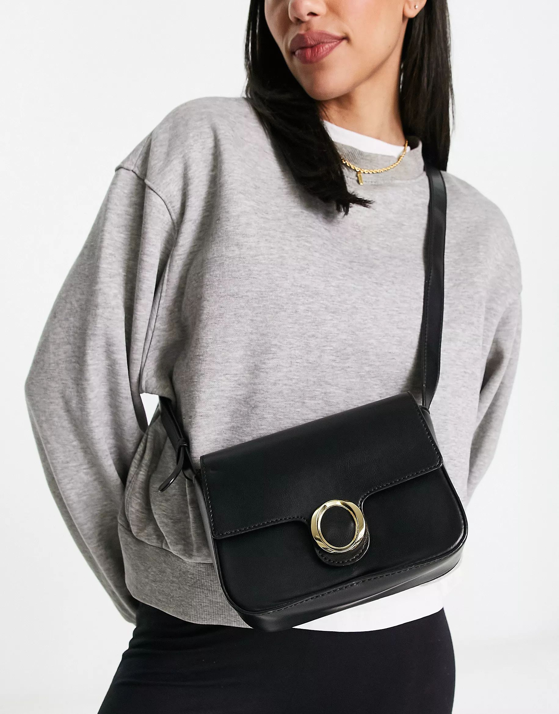 French Connection bucket bag in black | ASOS (Global)