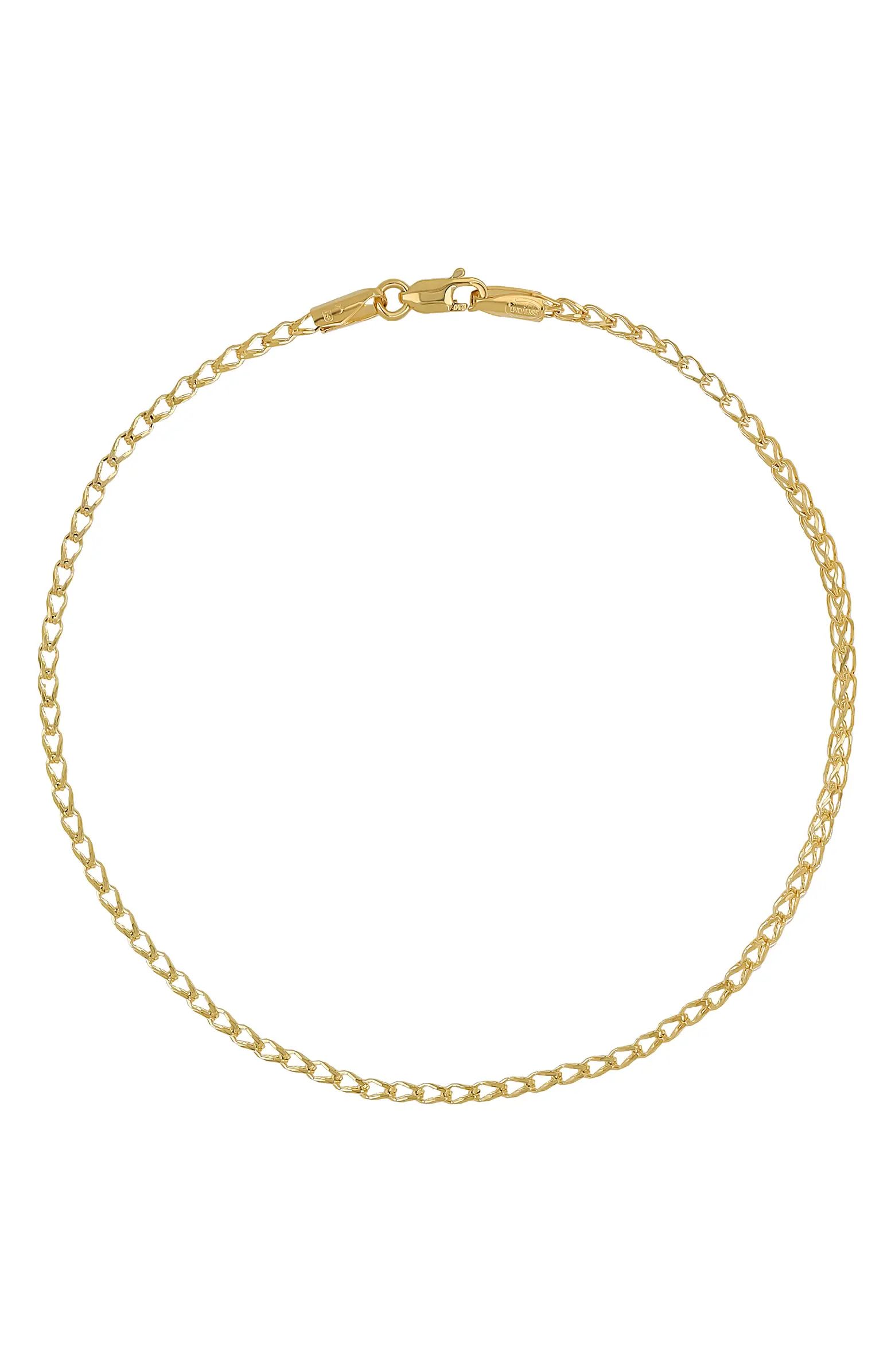 Bony Levy Men's 14K Gold Curb Chain Bracelet | Nordstrom | Nordstrom