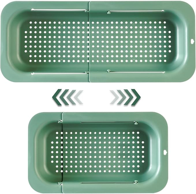 Extendable Sink Colander Strainer Basket - Wash Vegetables and Fruits, Drain Cooked Pasta and Dry... | Amazon (US)