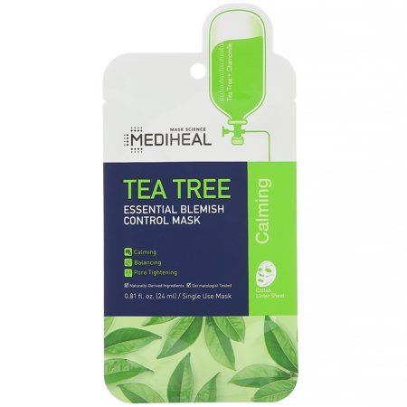 Mediheal Tea Tree Essential Blemish Control Mask 5 Sheets 0 81 fl oz 24 ml Each | Walmart (US)
