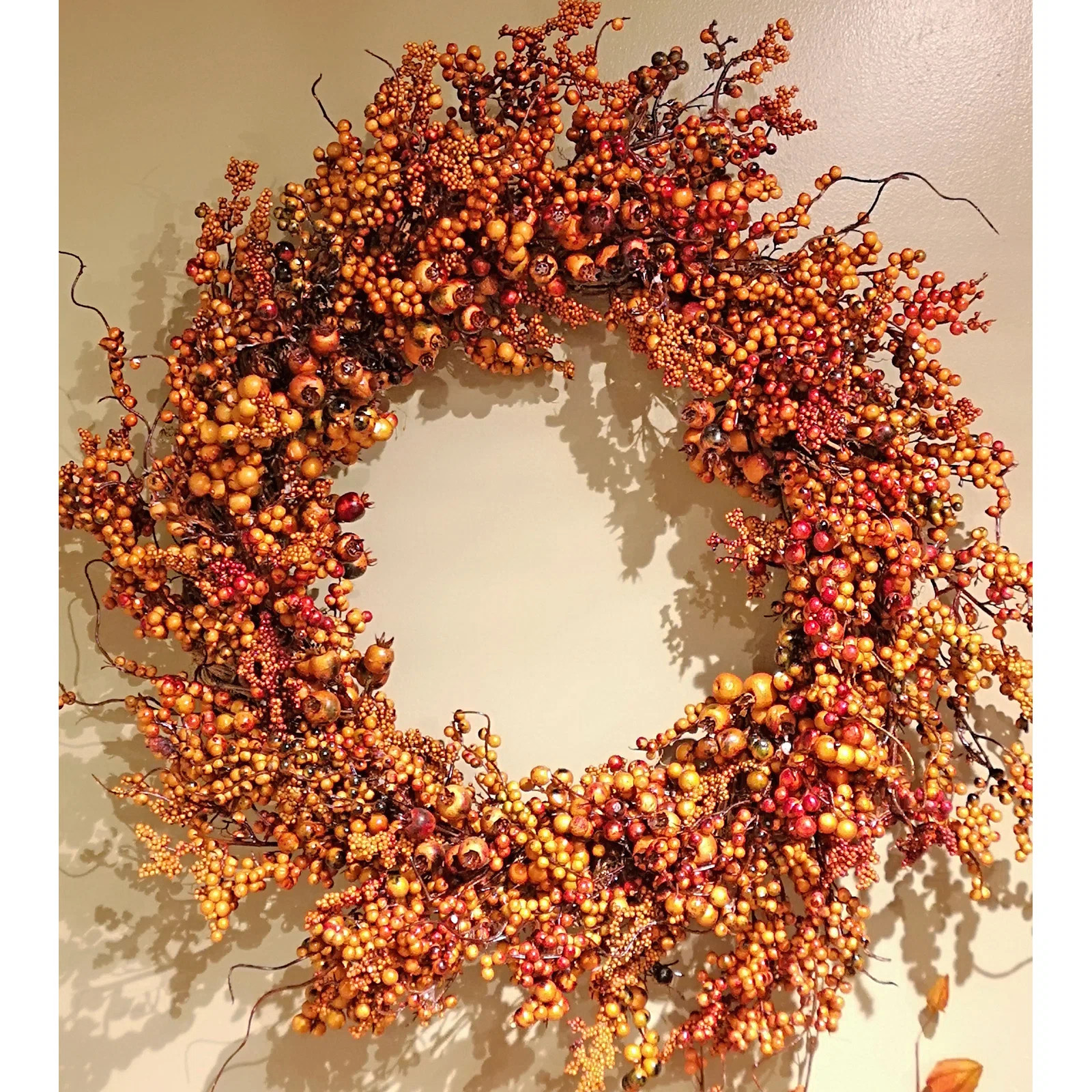 August Grove® Faux Berry Foam 28'' Wreath | Wayfair | Wayfair North America
