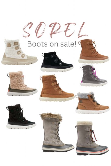 Sorel boots on sale!  Linked youth sizes too. I size down 2 sizes from my normal size 8 and can wear youth sizes and save some money!  

#LTKunder50 #LTKSeasonal #LTKshoecrush