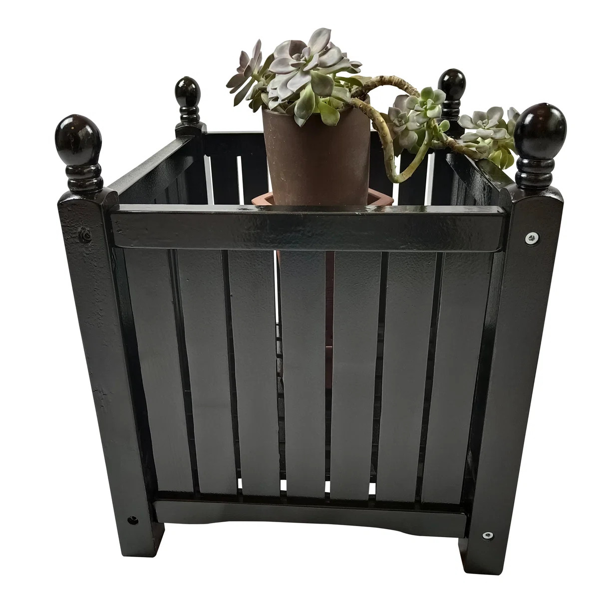 Durable Square Wooden Flower & Herb Pot For Outdoor Settings Like Garden, Porch, Patio – A Vers... | Wayfair North America