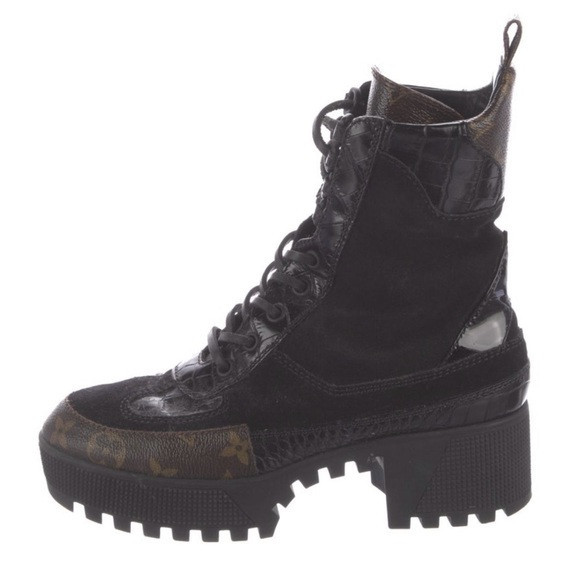 Louis Vuitton Combat Boots with box very good condition size 36! | Poshmark