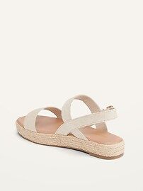 Linen-Blend Platform Sandals for Women | Old Navy (US)