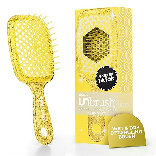 FHI Heat UNbrush Detangling Brush for Pain-Free Brushing on All Wet or Dry Hair Types — Durable... | Amazon (US)