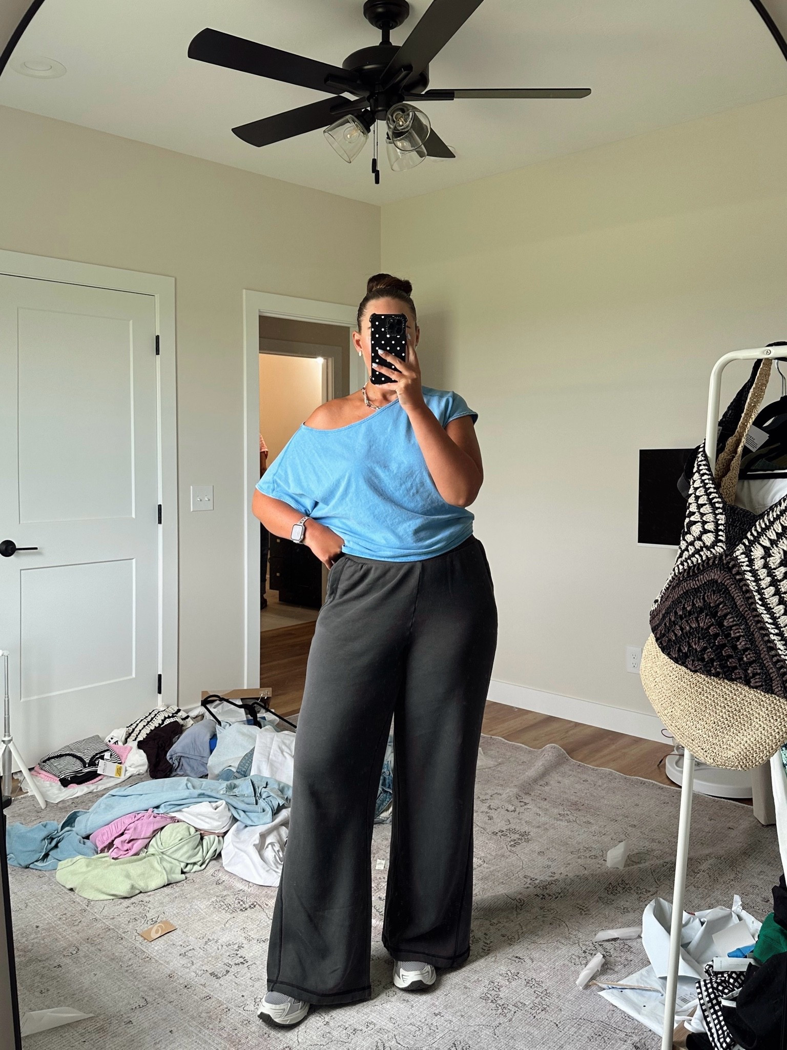 Aerie wide leg sweatpants / large long
Free People tee / large
ASICS mule sneakers / tts 10



Tall girl fashion, size 14 summer outfit, midsize fashion, midsize mom style, casual summer outfit, summer outfit inspiration, tall women clothing, everyday outfit ideas, mom outfit ideas for summer, summer outfits 2026 women, midsize summer outfits, casual mom outfits, casual outfit ideas

#LTKootd #LTKTall #LTKMidsize
