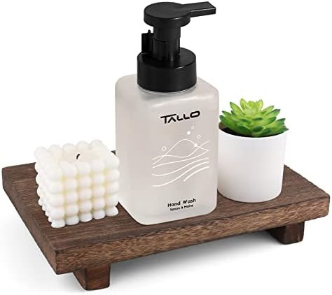 ElfBello Wood Riser for Display Decor, Wooden Pedestal Stand Soap Tray for Kitchen Counter Sink B... | Amazon (US)