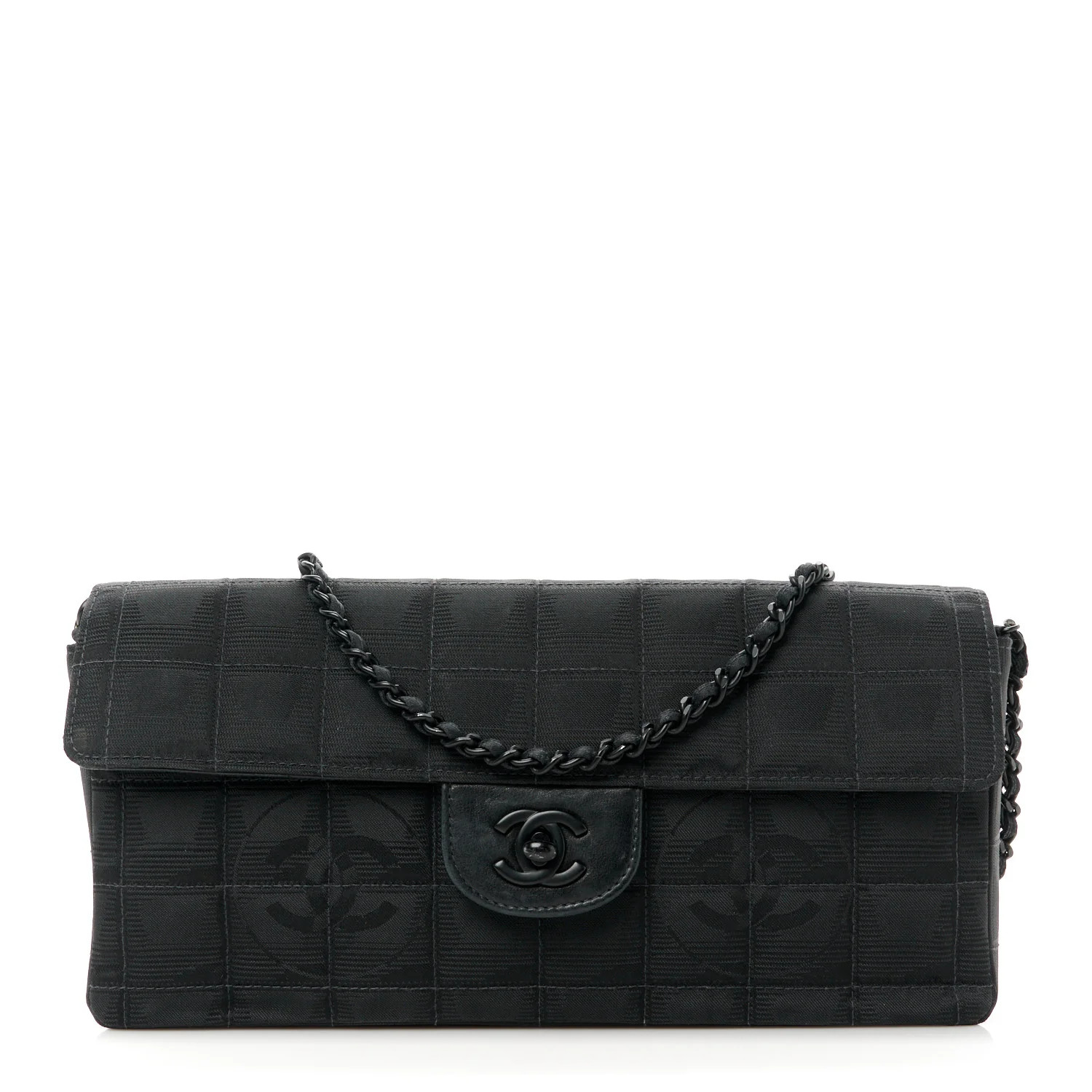 Nylon Travel East West Flap Black | FASHIONPHILE (US)
