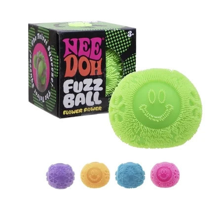 Schylling FUZZ BALL FLOWER POWER, 1 RANDOM COLOR CHOSEN, STRESS BALL RELIEVE, SENSORY FIDGET | Walmart (US)