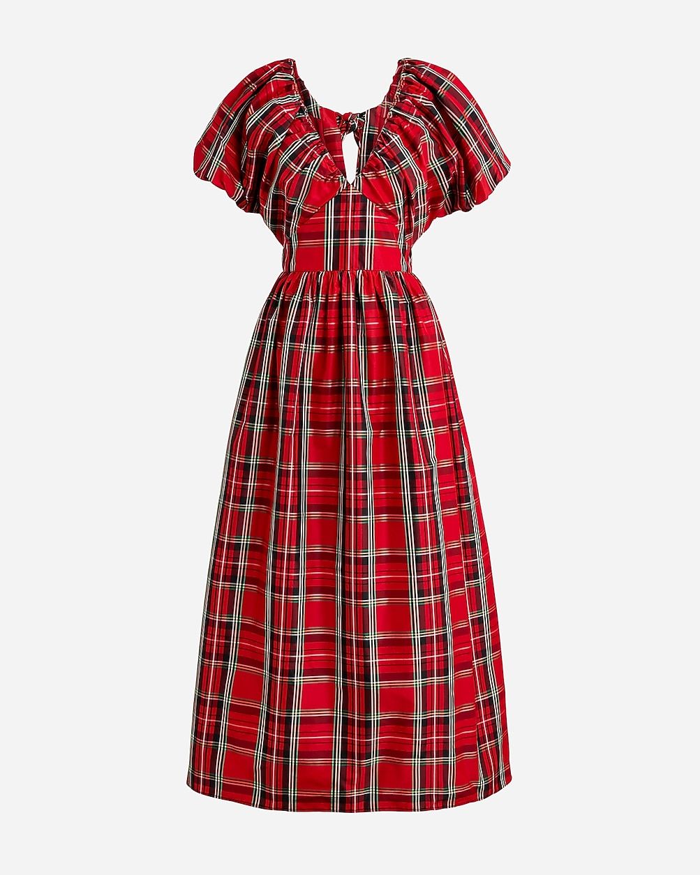 Collection Cecily dress in tartan taffeta | J.Crew US