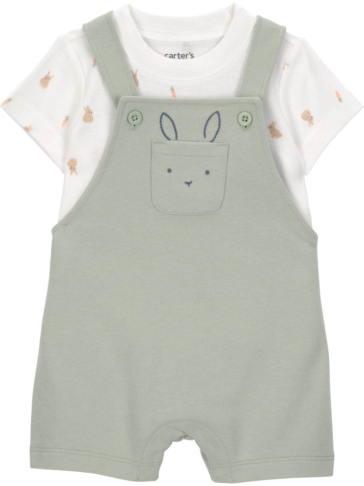 Carter's Child of Mine Baby Boy Easter Overalls Set, 2-Piece, Sizes Preemie-12 Months | Walmart (US)