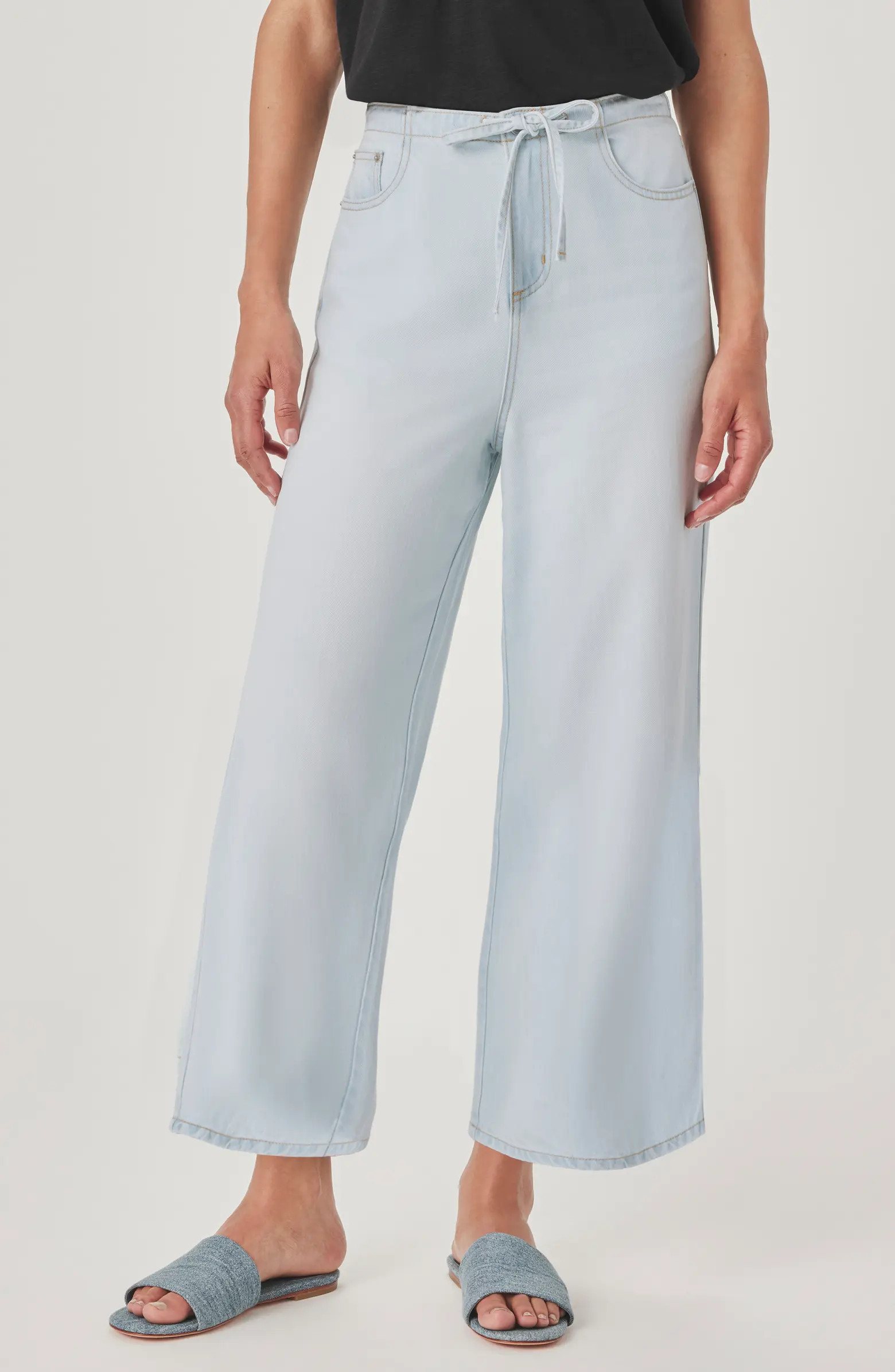 Lounge Wide Leg Crop Jeans | Nordstrom