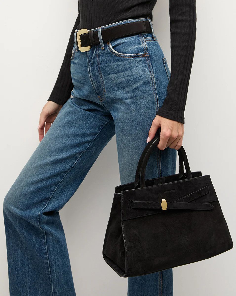 Dash Suede Bag in Black | Veronica Beard | Veronica Beard