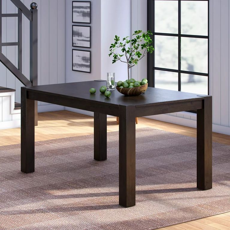 Better Homes & Gardens Bryant Solid Wood Dining Table, Deep Coffee | Walmart (US)