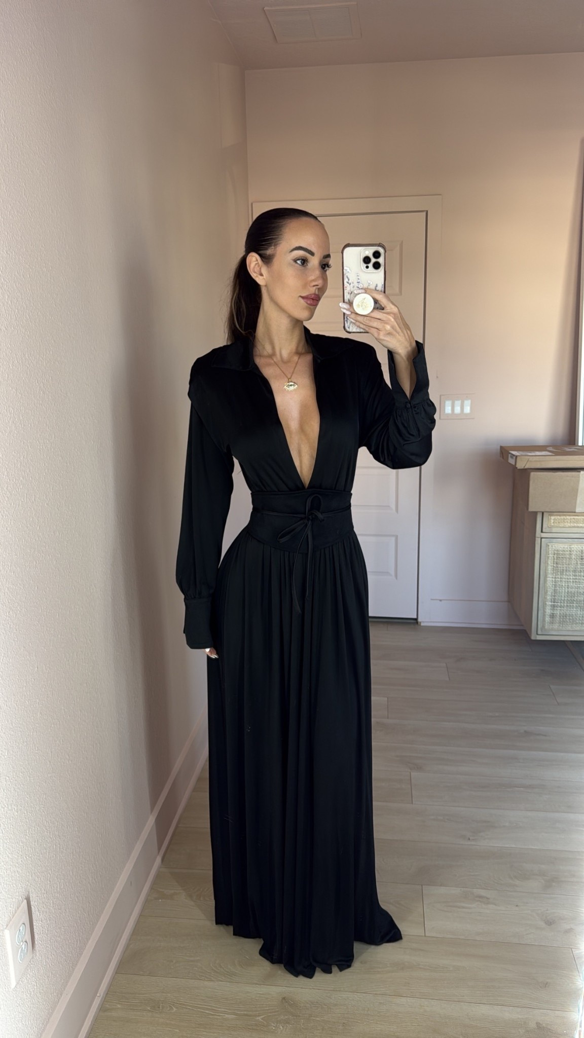 My husband set lights up on my mirror so now I can take mirror content eeekkk 😍 it looks so much better! I can’t tag Amazon yet but they are just the Phillips strip light 💕

#LTKTall #LTKootd