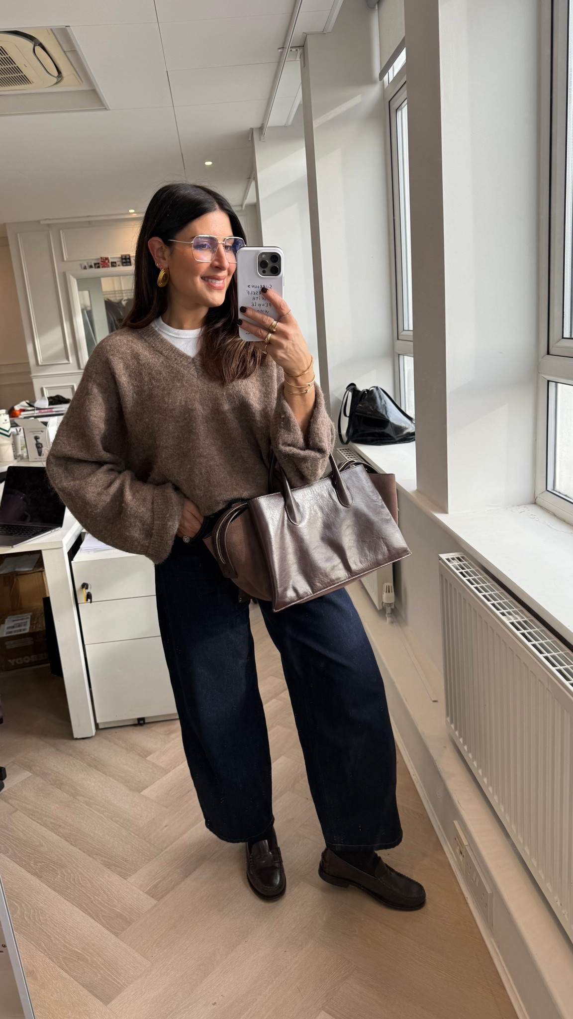 V neck knits, barrel leg jeans and burgundy loafers kind of day...

#LTKstyletip #LTKworkwear #LTKFashionMonth