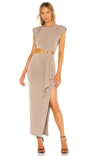 Encore Dress in Taupe | Revolve Clothing (Global)