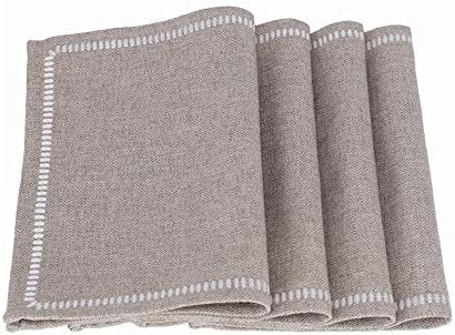 Amazon.com: millianess Polyester Linen Placemats Embroidery Table Mats Heat Resistant Kitchen Tab... | Amazon (US)
