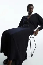 KNITTED MIDI SKIRT - NAVY - COS | COS UK