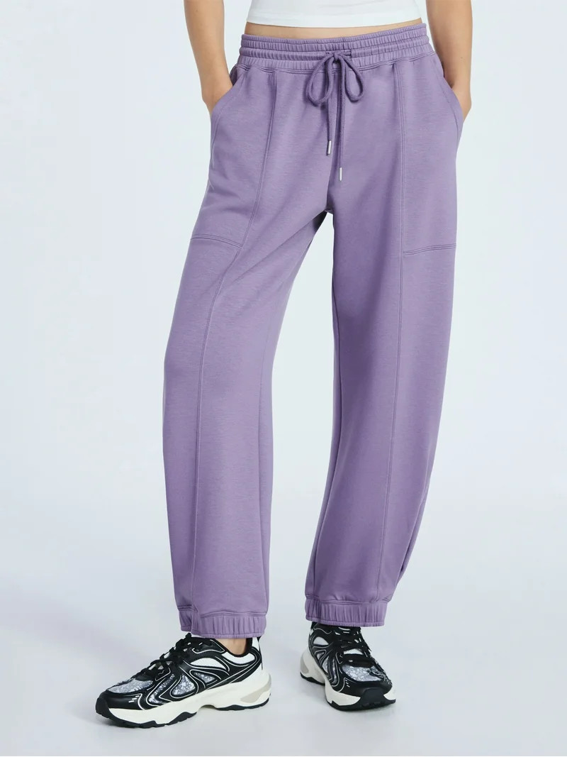 Scoop Women's and Women's Plus New Scubaknit Barrel Pants, Sizes XS-4X | Walmart (US)