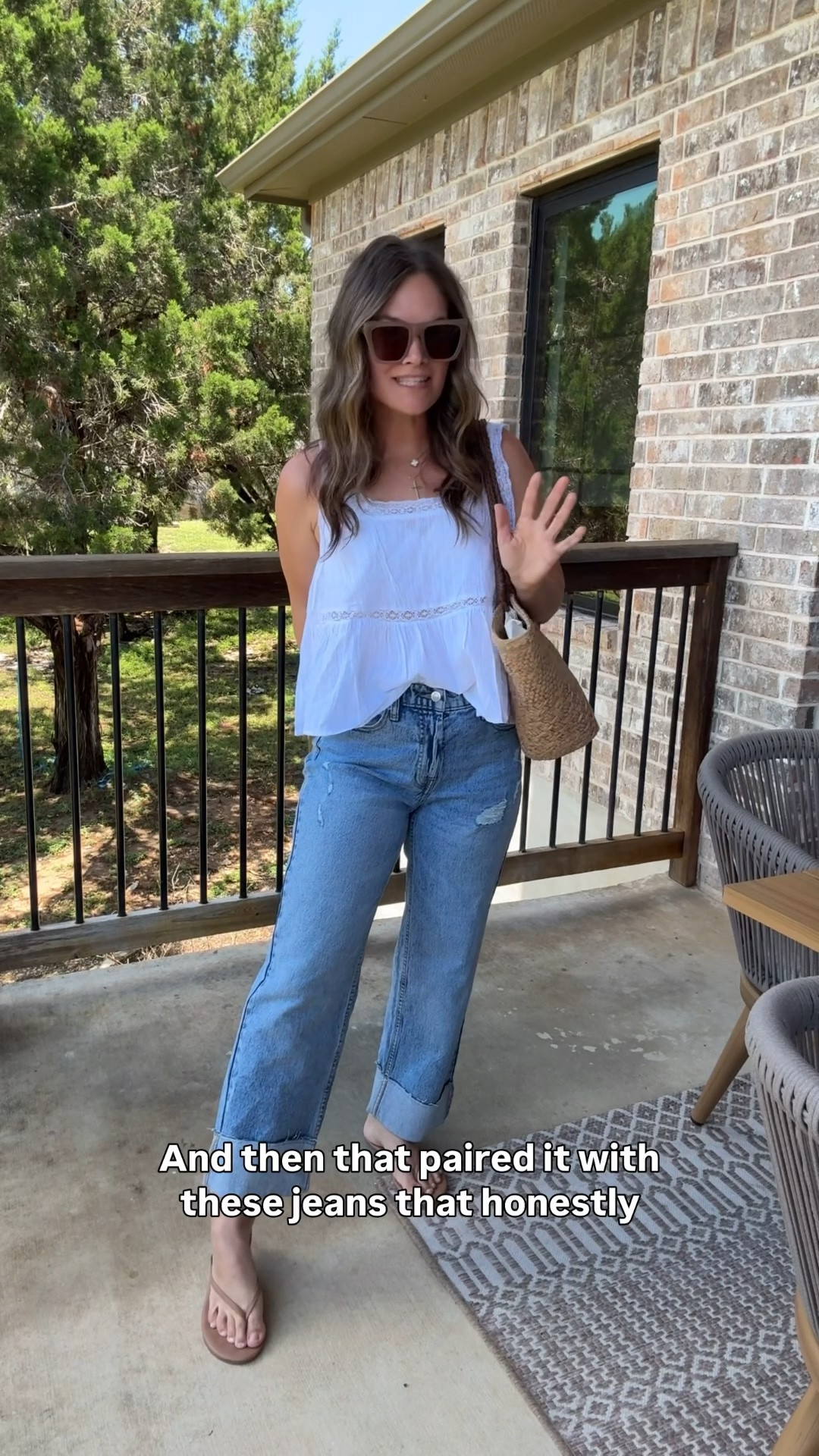 These Walmart jeans are definitely a staple in my summer wardrobe! And this white tank is perfect for the warm weather!!☀️

#LTKgrwm #LTKootd #LTKmomlife