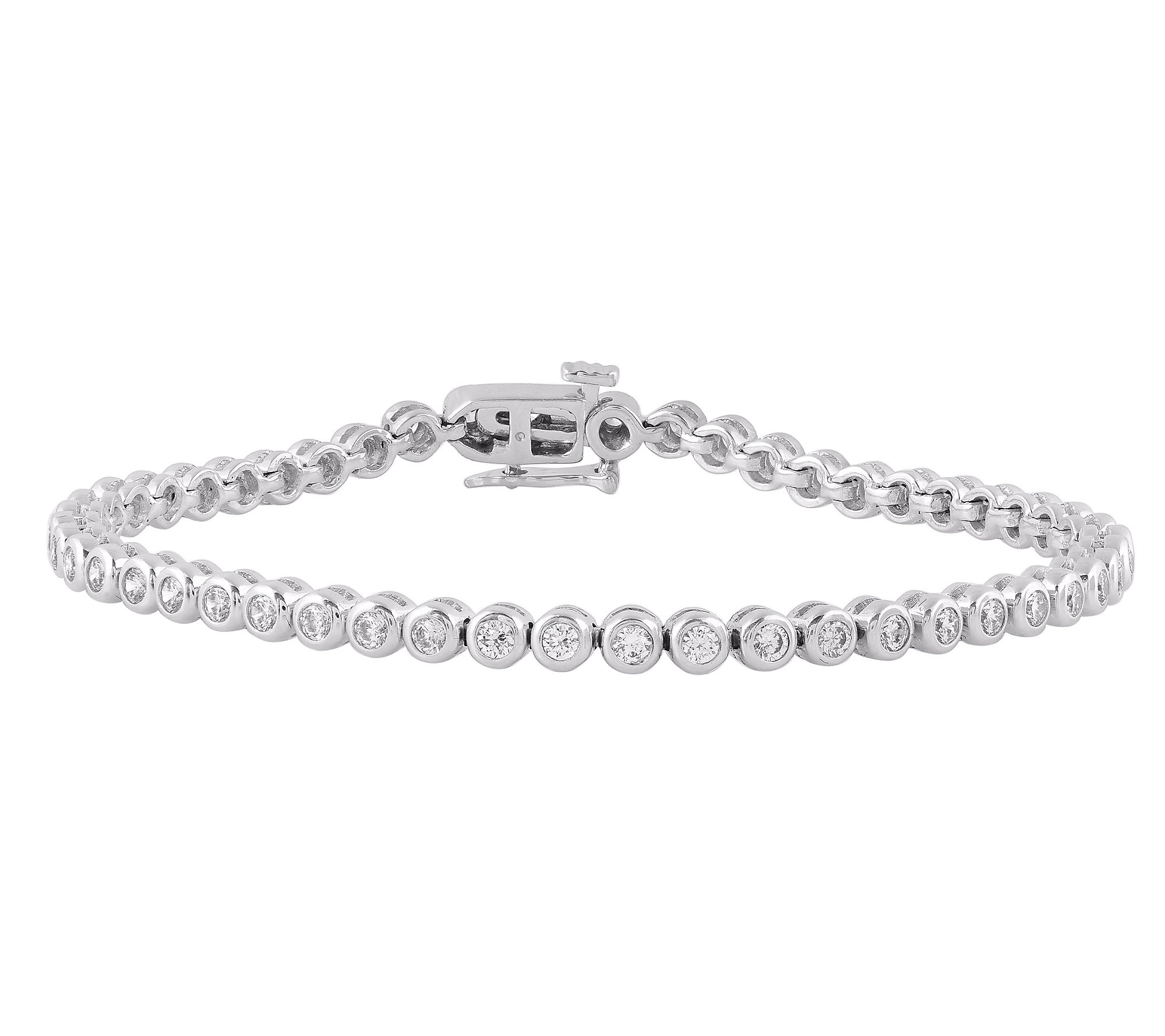 Affinity Diamonds 2.00 cttw Tennis Bracelet, Sterling Silver | QVC