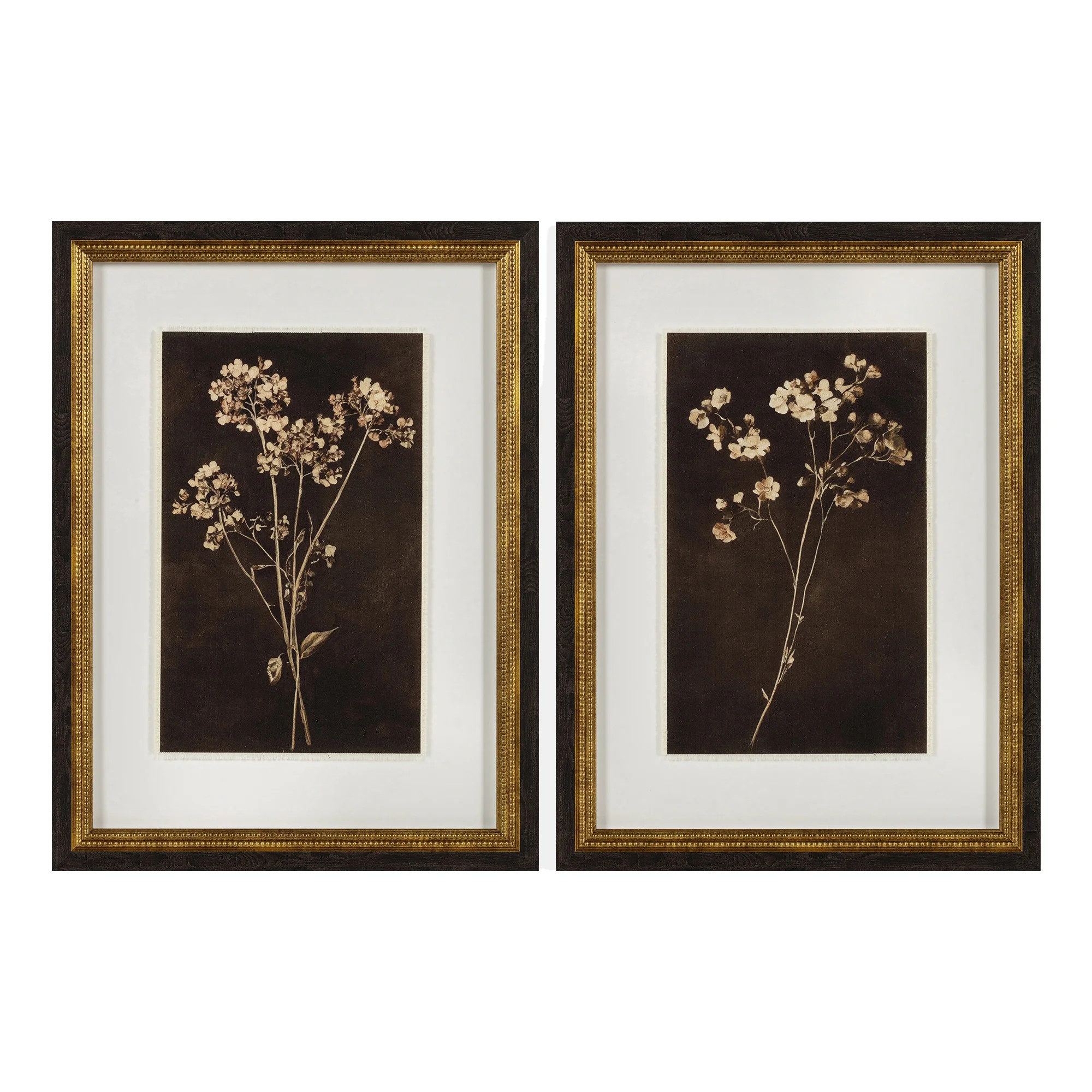 My Texas House Dark Floral Imprints Framed Art 18x24 | Walmart (US)