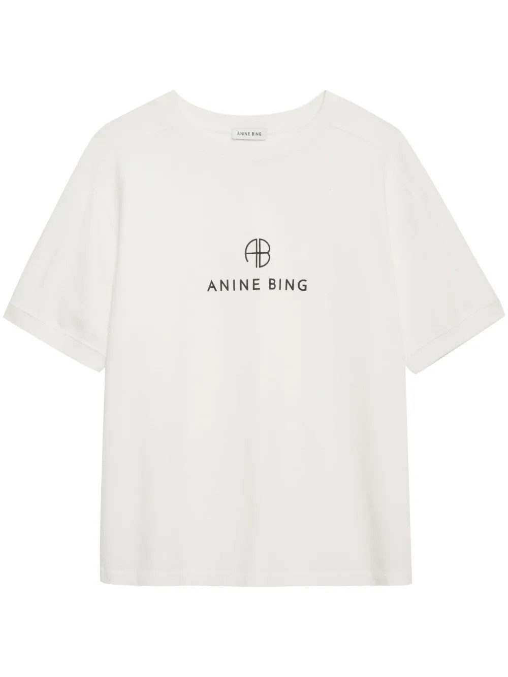 ANINE BING logo-print Cotton t-shirt | White | FARFETCH UK | Farfetch Global