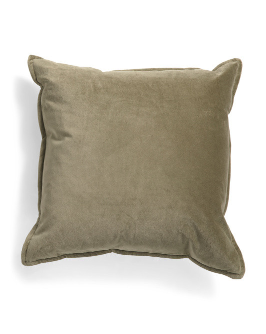 22x22 Feather Filled Velvet Pillow | TJ Maxx