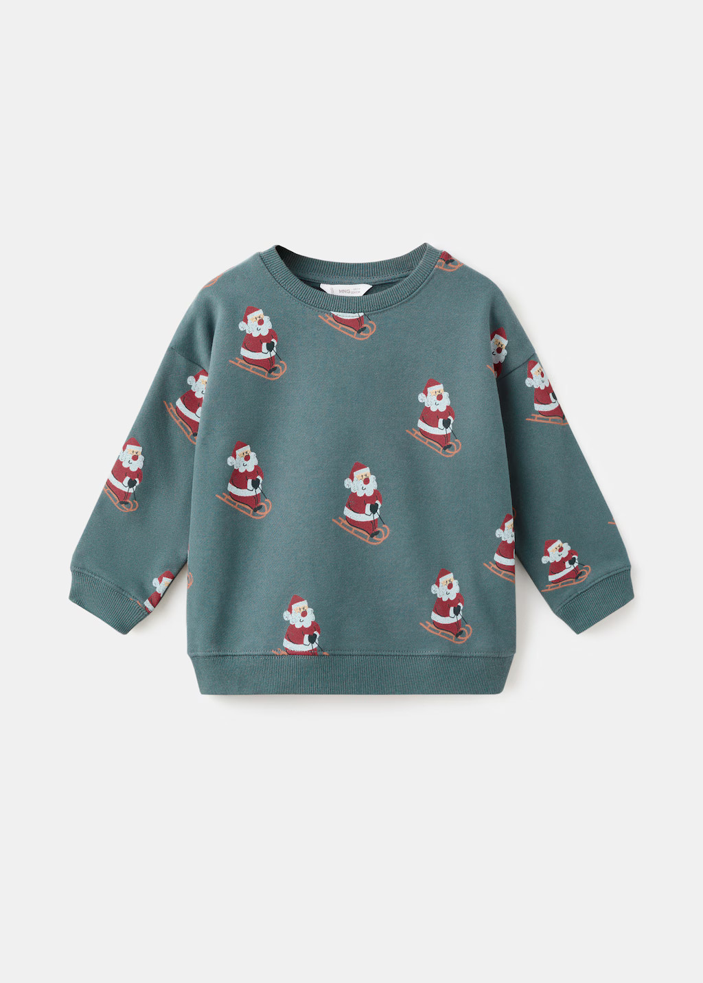 Christmas-print sweatshirt - Kids | MANGO USA | Mango (US/MX/AU)
